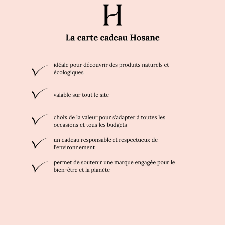 Carte Cadeau Hosane