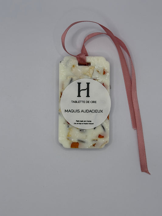 Tablette de cire parfumée Maquis Audacieux – Clémentine Corse & Romarin