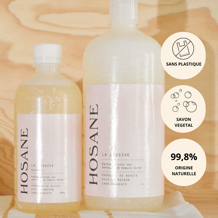 Lessive Douceur Hosane – Recharge Format Végétal 500 ml