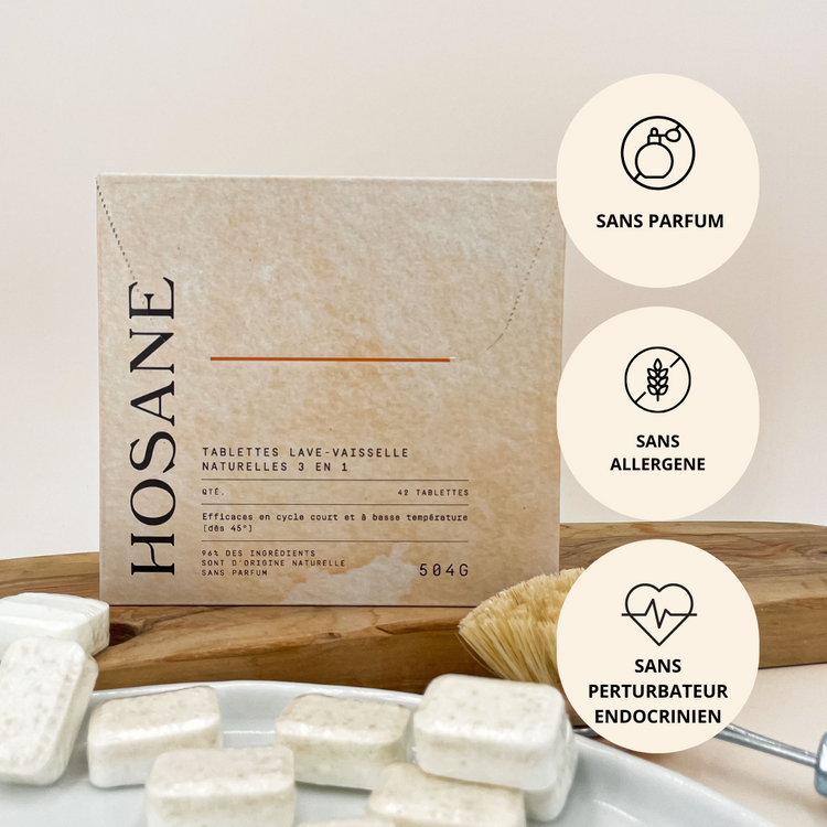 Tablettes lave-vaisselle naturelles - Efficaces et Sans compromis