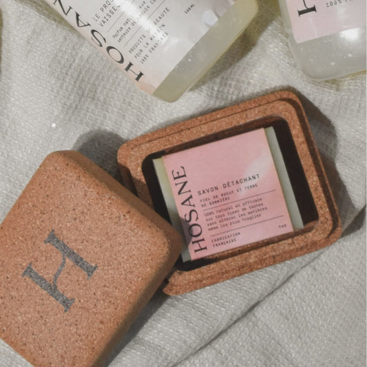 Coffret de noël -  Indispensable - Savon détachant & écrin en liège écologique